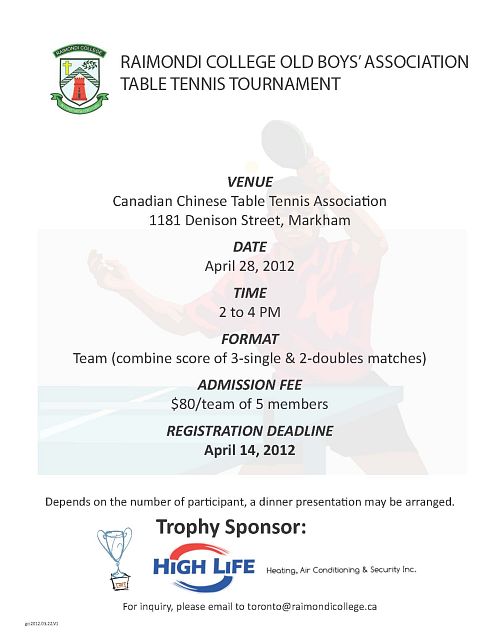 Table Tennis Tournament