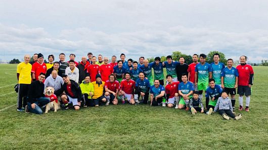 Friendly Soccer Match with Alumni of La Salle and CUHK