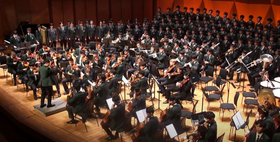 School Hymn Performance